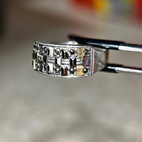 Silpada 925 Black Stone Ring - Picture 3 of 9